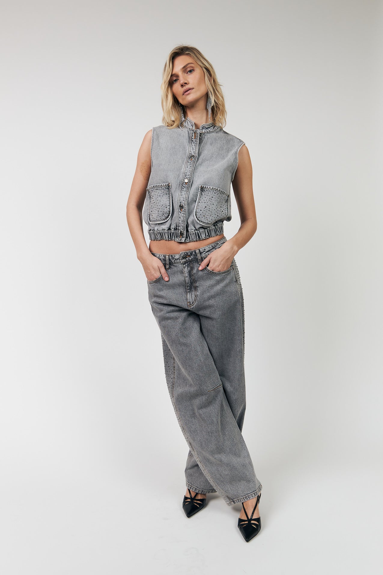 CarmenLL Vest - Light Grey