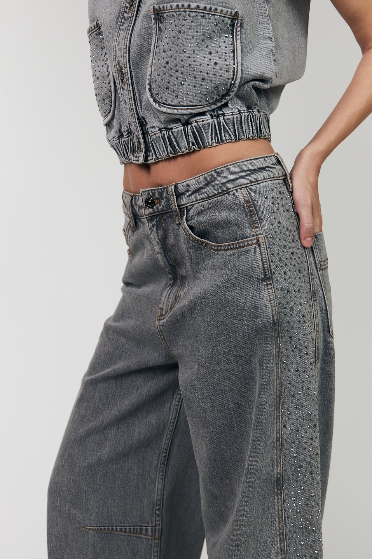 CarmenLL Vest - Light Grey