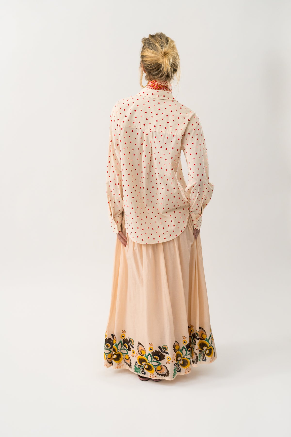 Lollys Laundry CassieLL Maxi Nederdel Skirt Støvet rosa