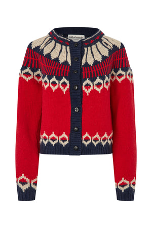 Lollys Laundry ClareLL Strik Cardigan Cardigan Rød