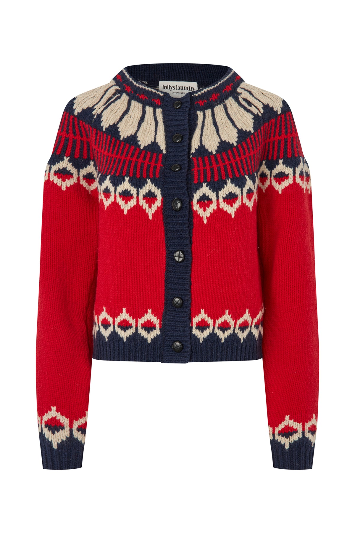 Lollys Laundry ClareLL Strik Cardigan Cardigan Rød