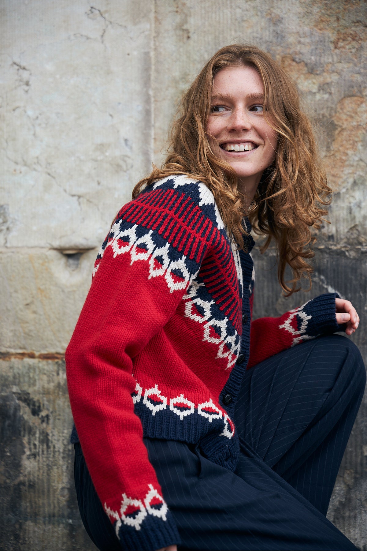 Lollys Laundry ClareLL Strik Cardigan Cardigan Rød