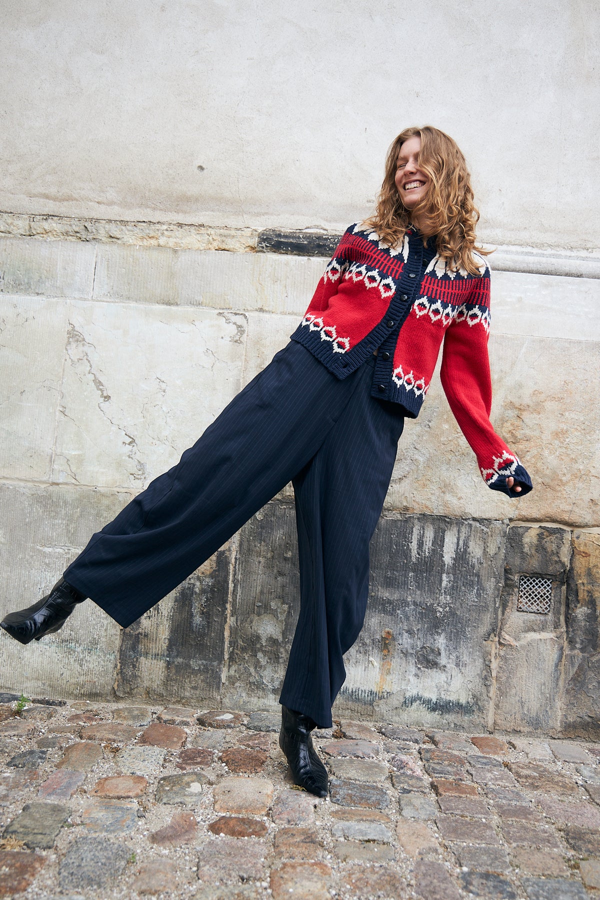 Lollys Laundry ClareLL Strik Cardigan Cardigan Rød