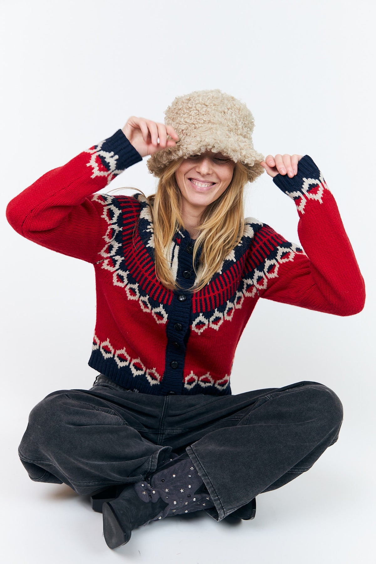 Lollys Laundry ClareLL Strik Cardigan Cardigan Rød