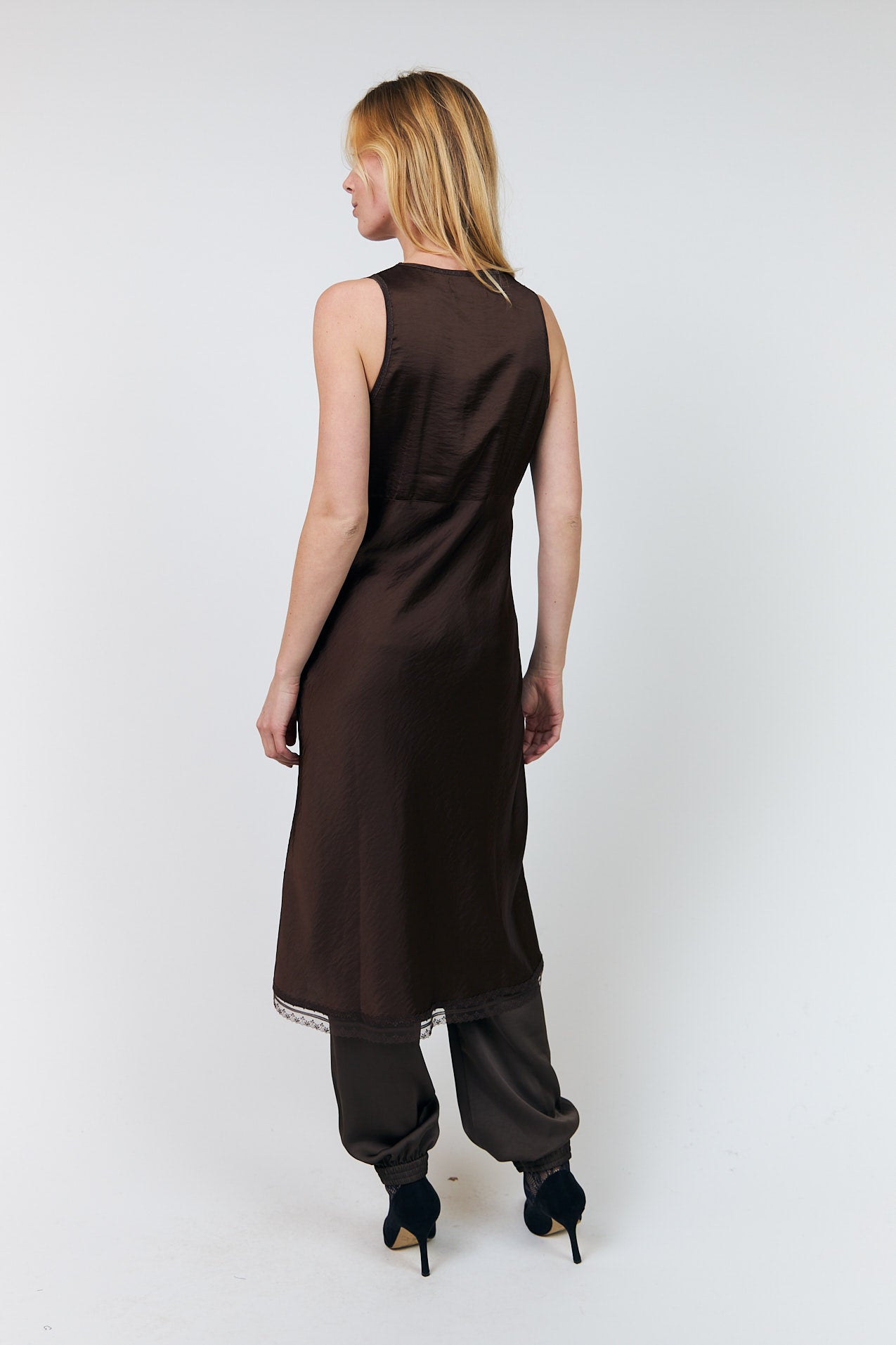 Lollys Laundry ClariLL Midi Kjole Dress Mørkebrun