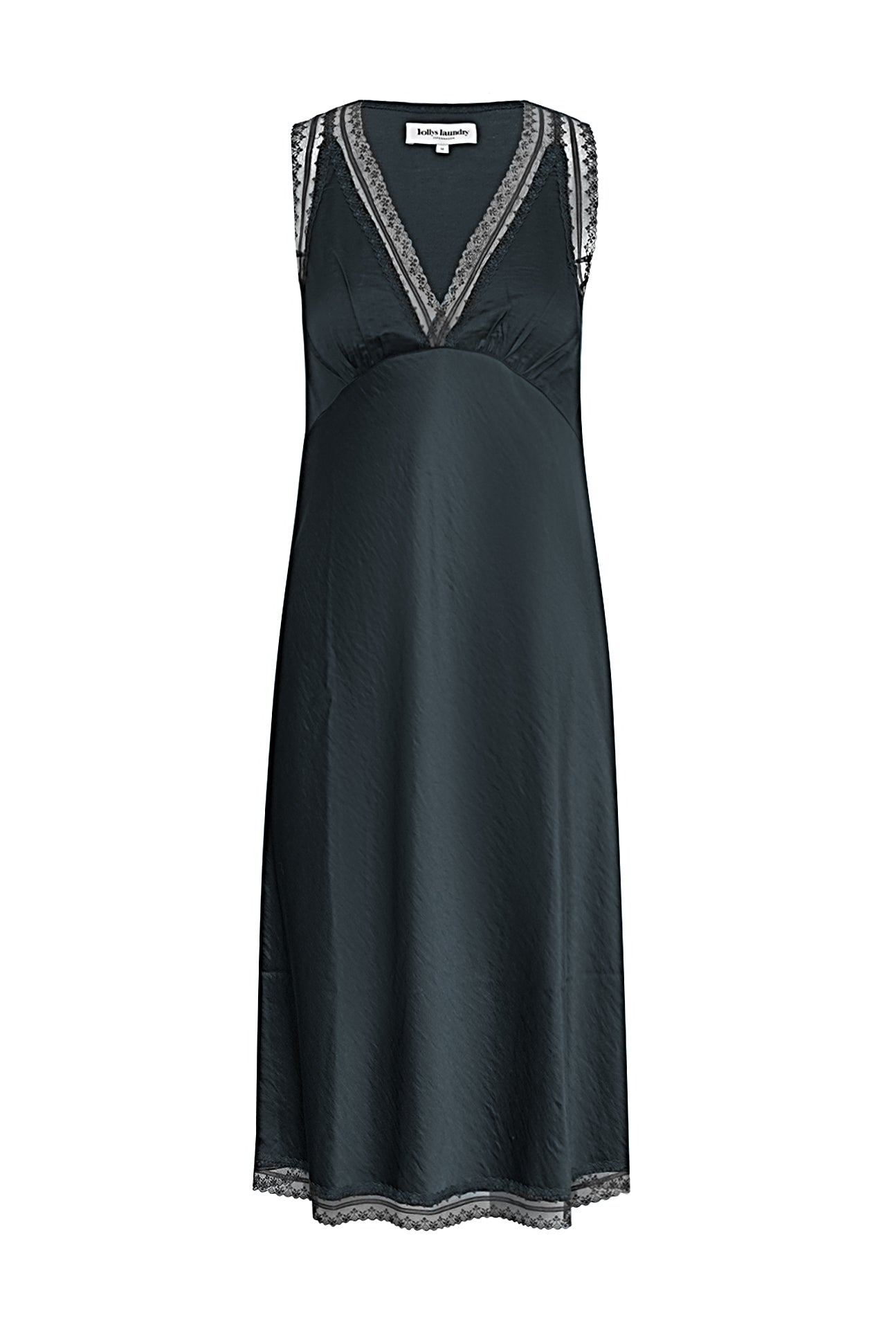 Lollys Laundry ClariLL Midi Kjole Dress Vasket sort
