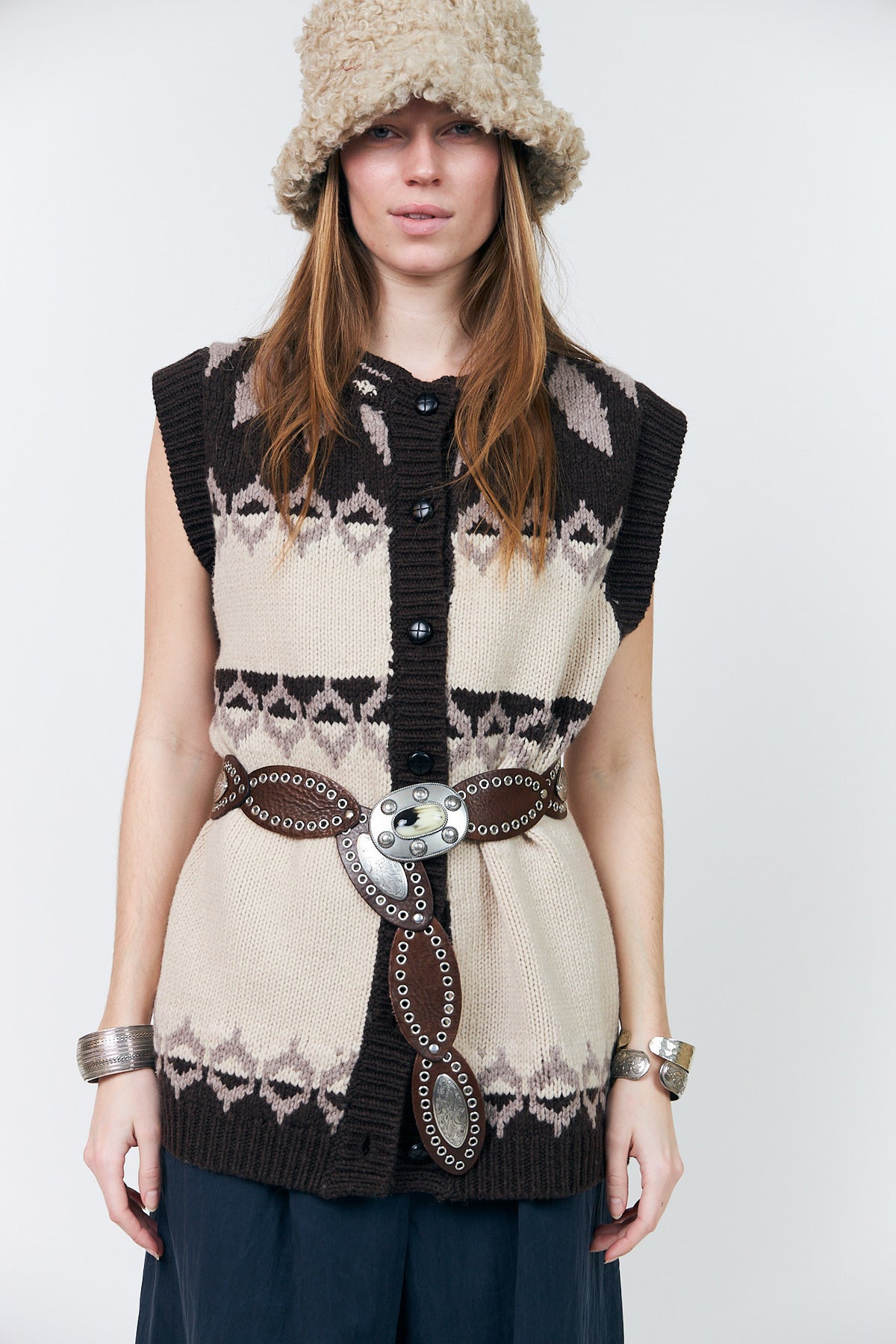 Lollys Laundry CleoLL Strikvest Vest Creme