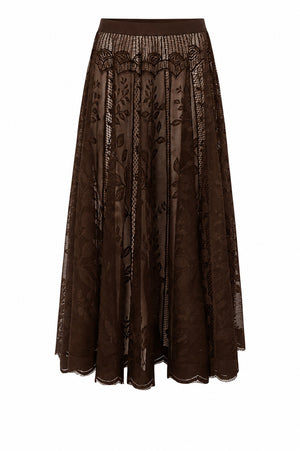 Lollys Laundry CollinL Maxi Nederdel Skirt Brun