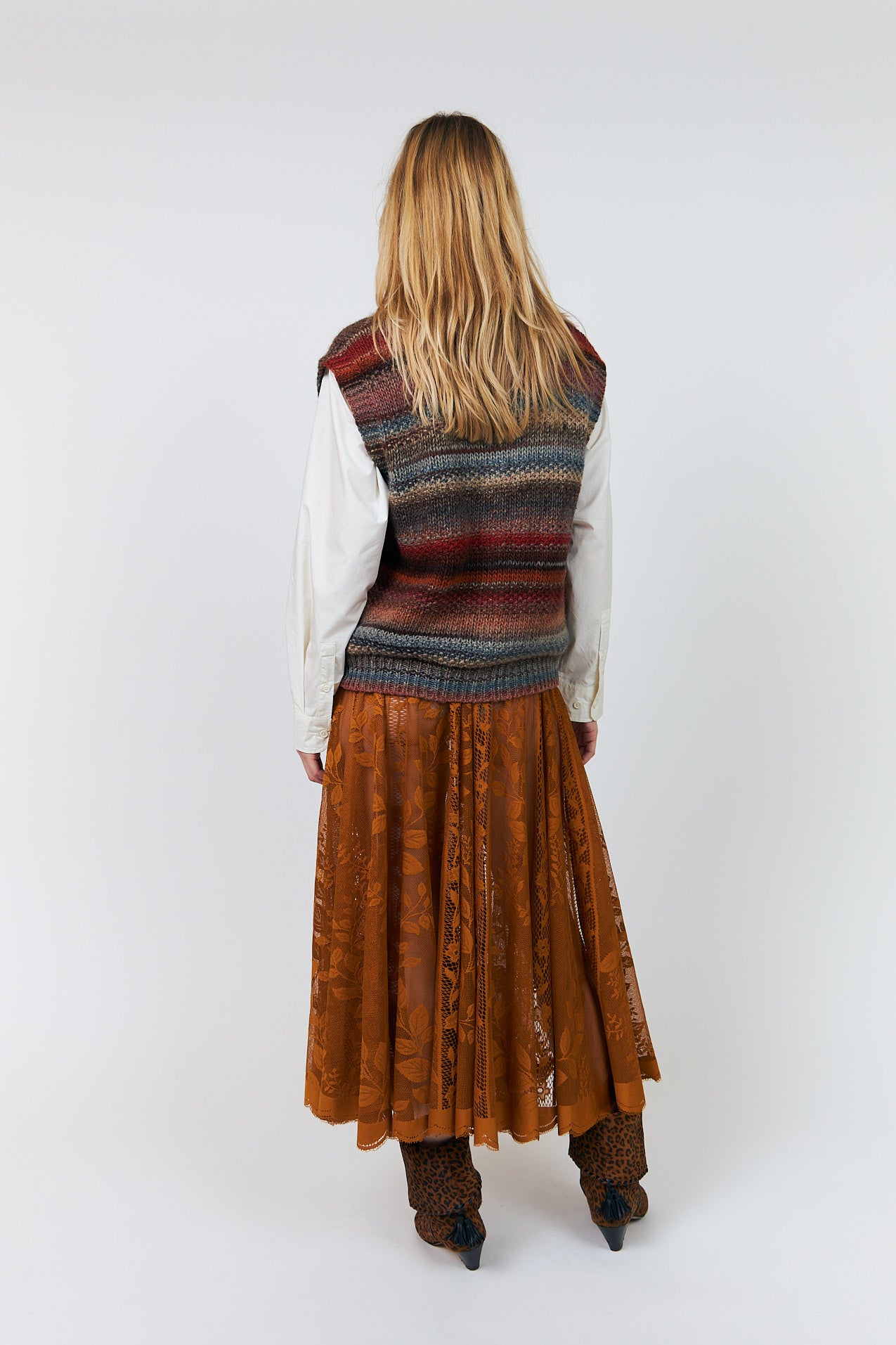 Lollys Laundry CollinL Maxi Nederdel Skirt Rustbrun
