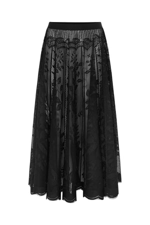 Lollys Laundry CollinL Maxi Nederdel Skirt Sort