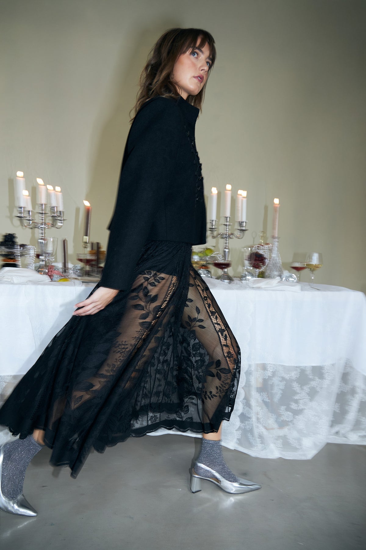 CollinsLL Maxi Nederdel - Sort