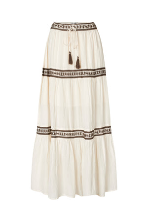 Lollys Laundry DiamondLL Maxi Nederdel Skirt Creme