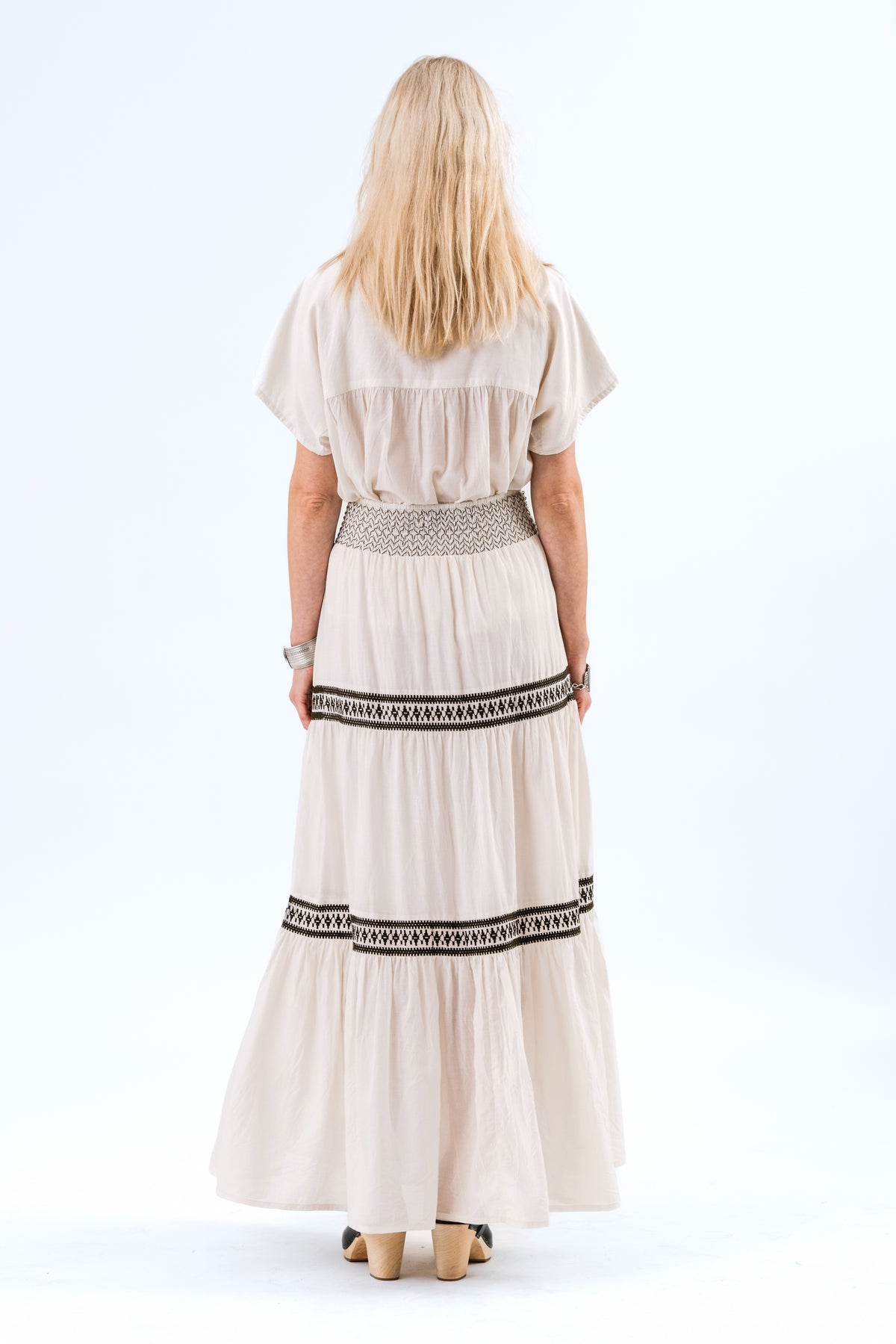 Lollys Laundry DiamondLL Maxi Nederdel Skirt Creme