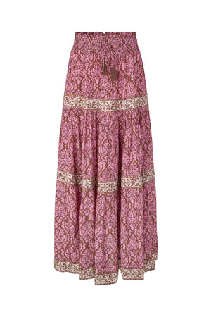 Lollys Laundry DiamondLL Maxi Nederdel Skirt Pink
