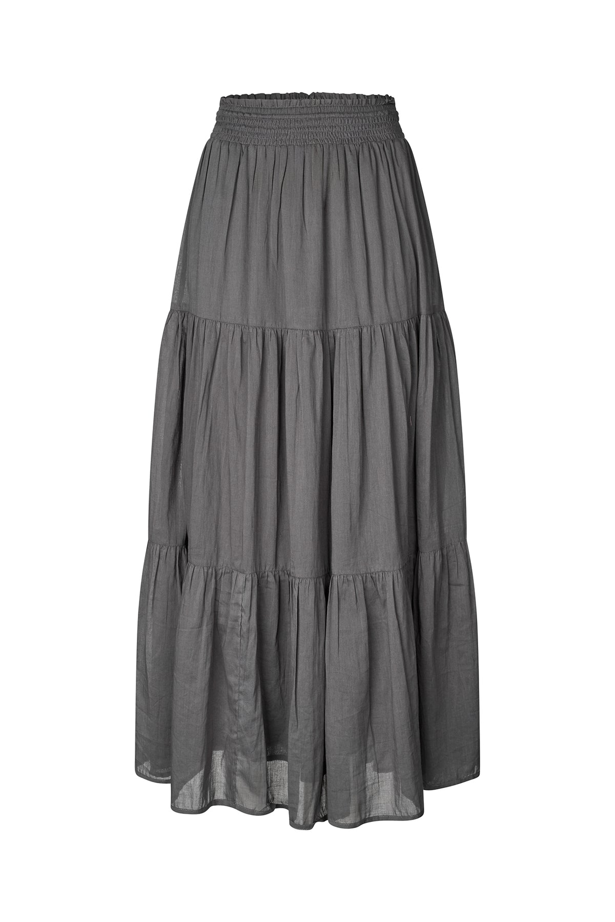 Lollys Laundry DiamondLL Maxi Nederdel Skirt Vasket sort