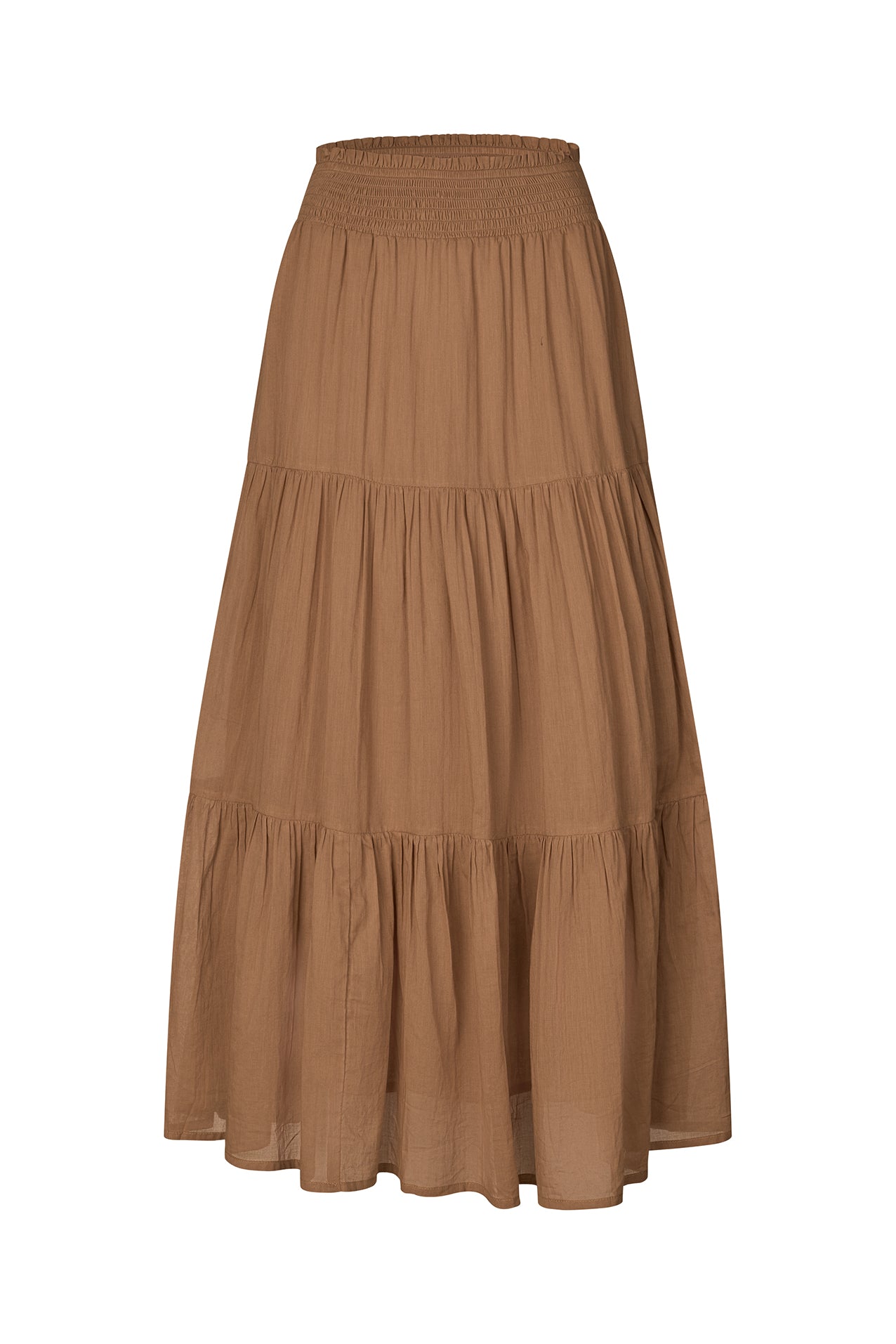 Lollys Laundry DiamondLL Maxi Nederdel Skirt Camelbrun