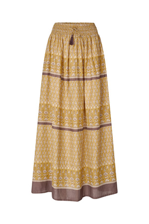 Lollys Laundry DiamondLL Maxi Nederdel Skirt 57 Mustard