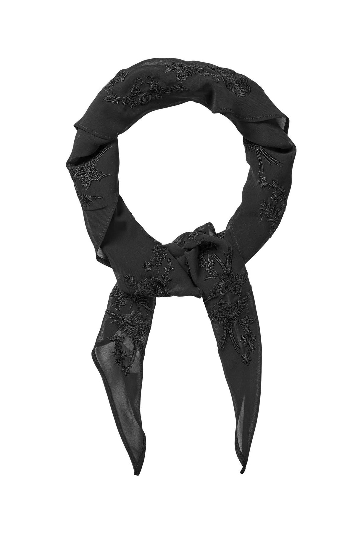 Lollys Laundry ElianaLL Triangle Tørklæde Scarf Sort