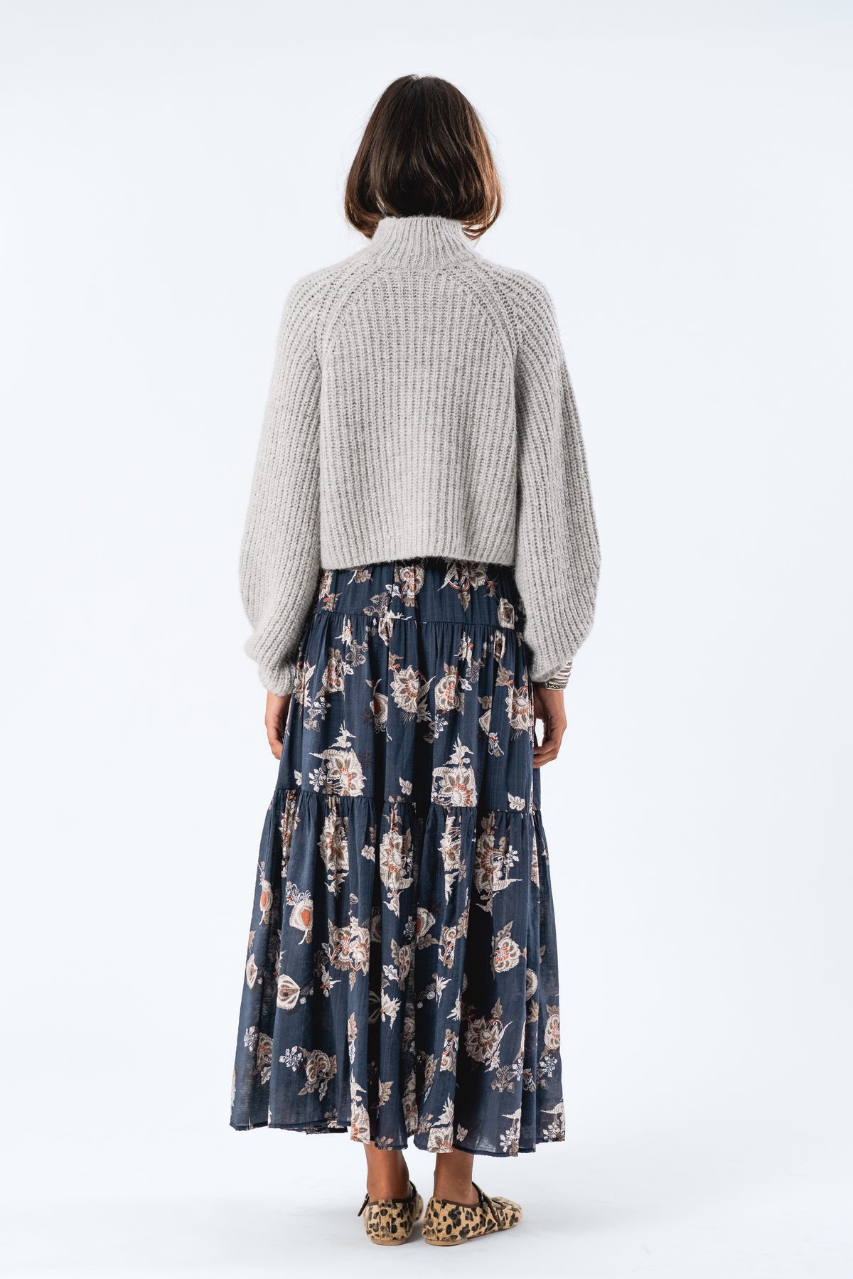 Lollys Laundry ElioLL Knit Jumper LS Jumper Lysegrå Melange