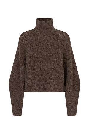 Lollys Laundry ElioLL Strik pullover Jumper Mørkebrun