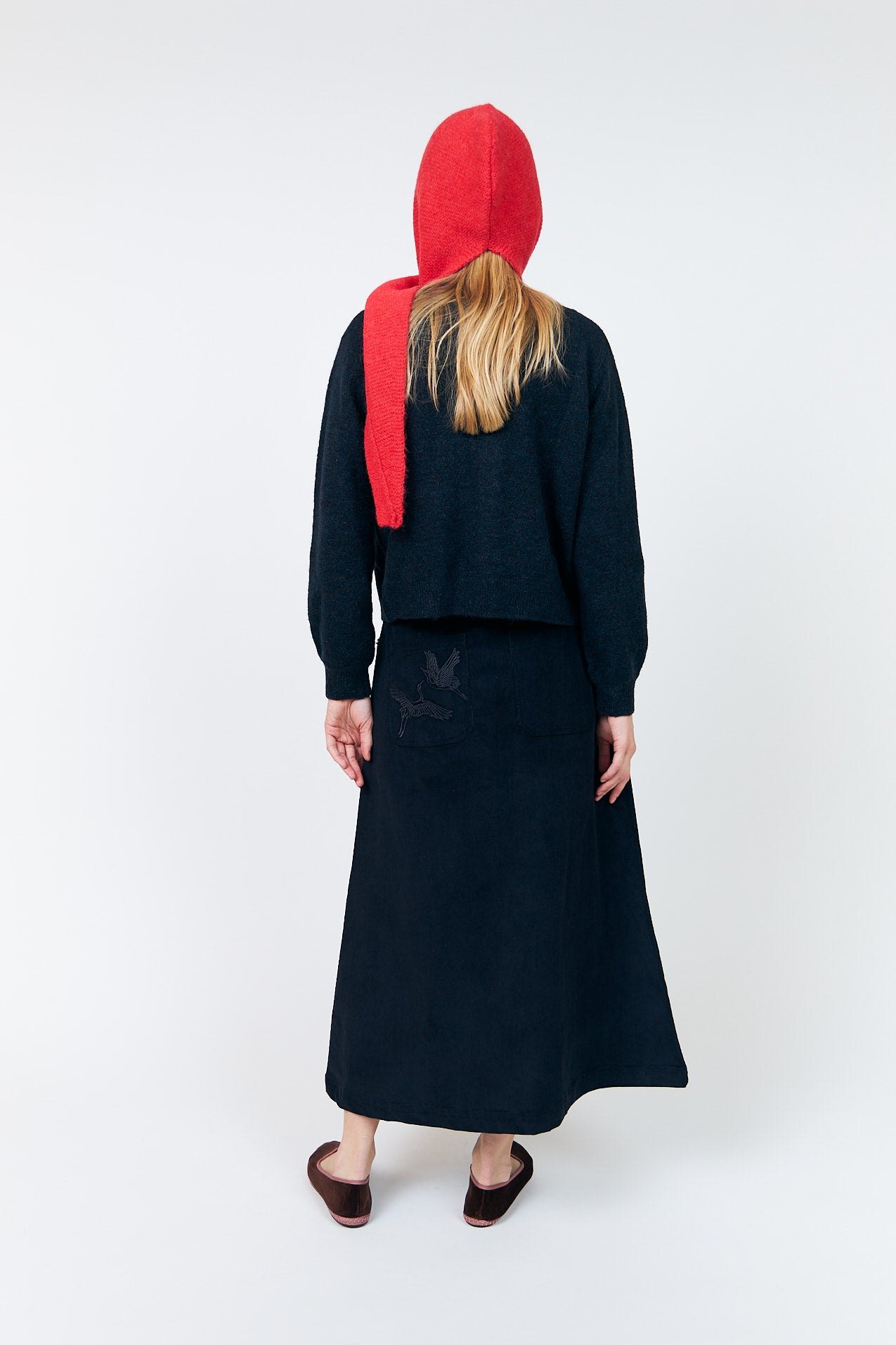 Lollys Laundry EliseLL Strik Hood Hat Rød