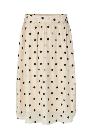 Lollys Laundry EllaLL Midi Nederdel Skirt Creme