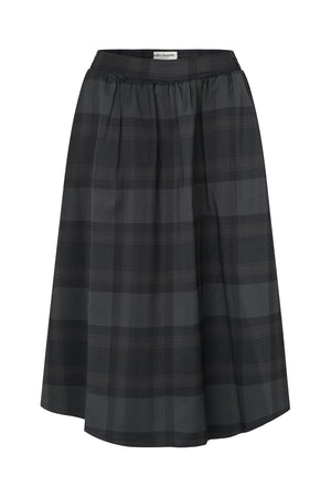 Lollys Laundry EllaLL Midi Nederdel Skirt Mørkegrå