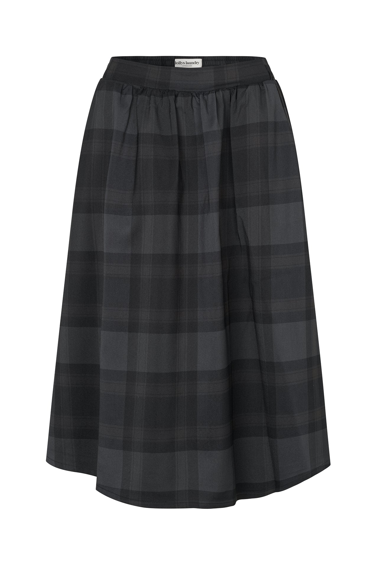 Lollys Laundry EllaLL Midi Nederdel Skirt Mørkegrå