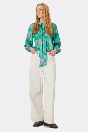 Lollys Laundry EllieLL Shirt LS Shirt Grøn