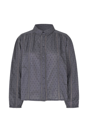 Lollys Laundry EmLL Skjorte Shirt Vasket sort