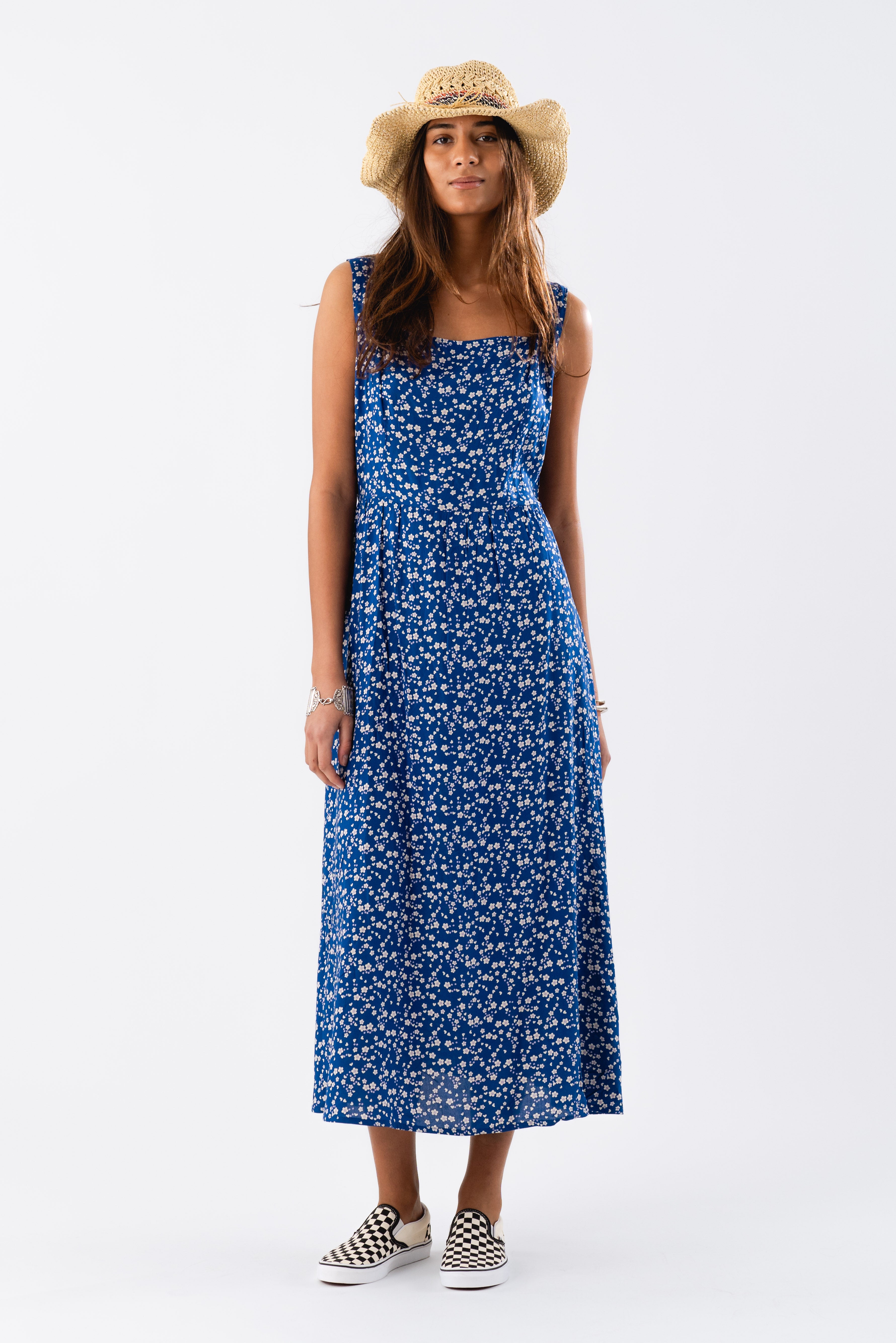 Lollys Laundry EvangelineLL Midi Dress SL Dress 74 Flower Print