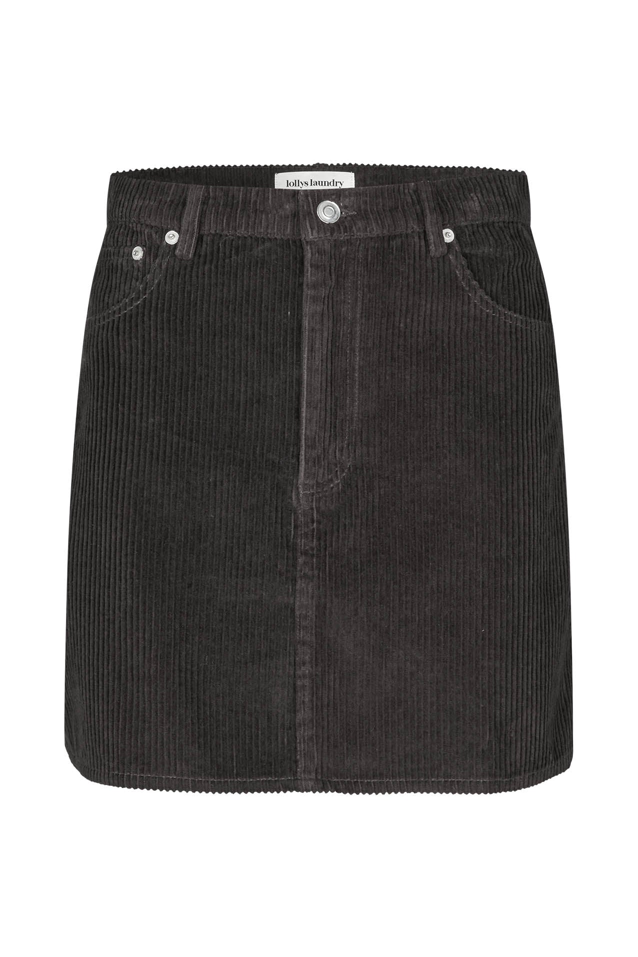 Lollys Laundry EvasLL Kort Nederdel Skirt 87 Dark Mokka
