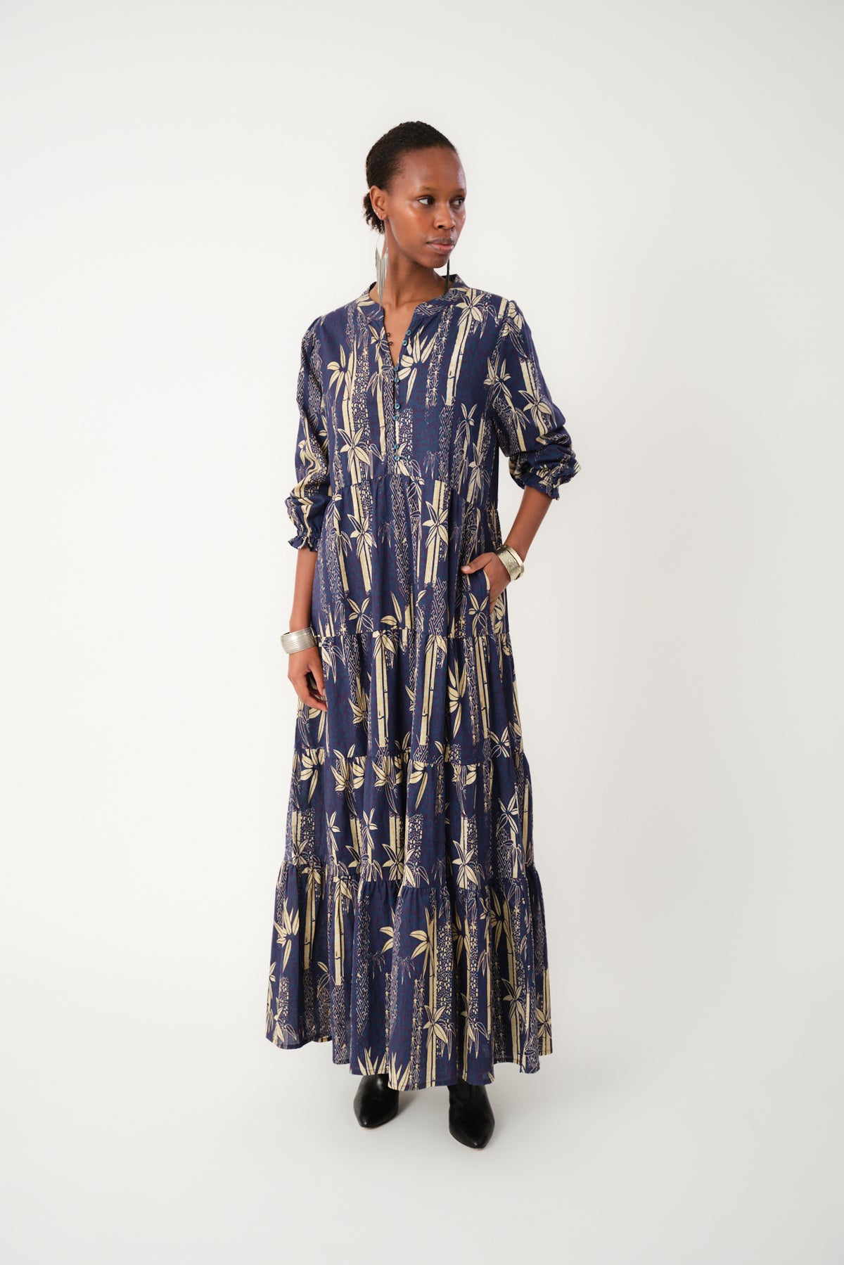 Lollys Laundry EvelynLL Maxi Kjole Dress Mørkeblå