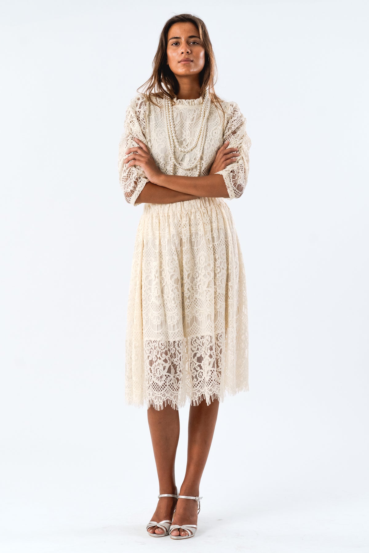 Lollys Laundry EverLL Short Skirt Skirt Creme