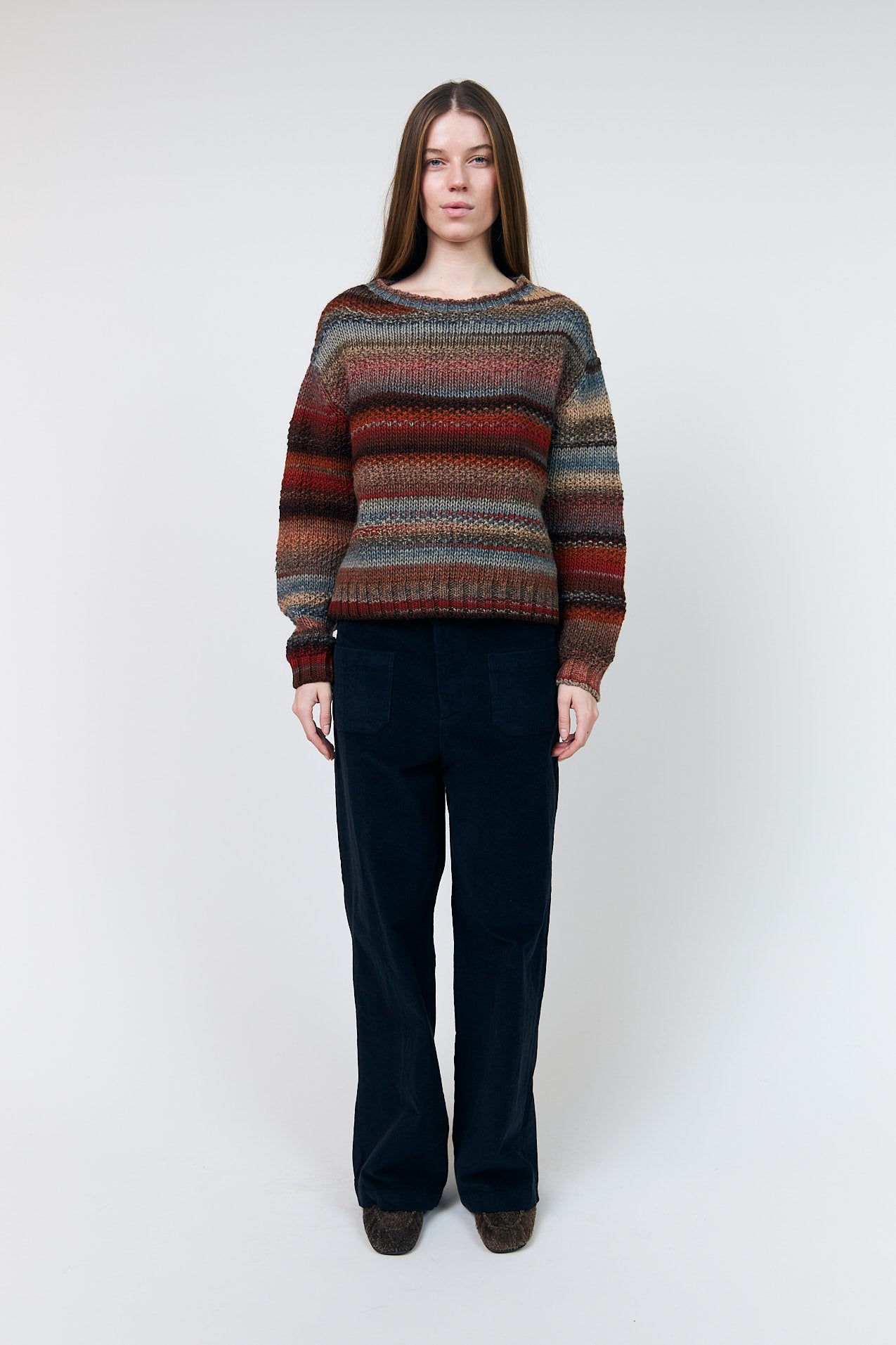 Lollys Laundry FairhavenLL Strikpullover Jumper Rustbrun