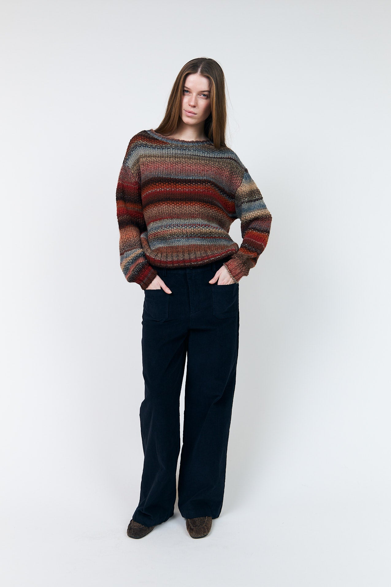 Lollys Laundry FairhavenLL Strikpullover Jumper Rustbrun