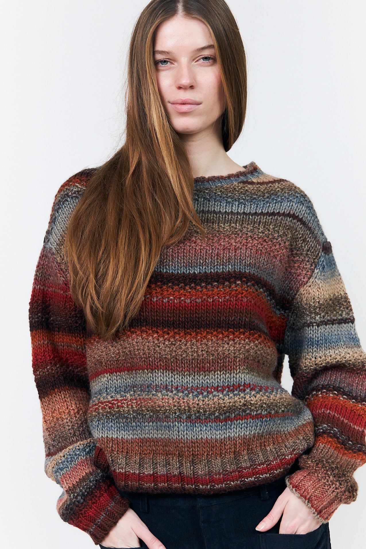 Lollys Laundry FairhavenLL Strikpullover Jumper Rustbrun