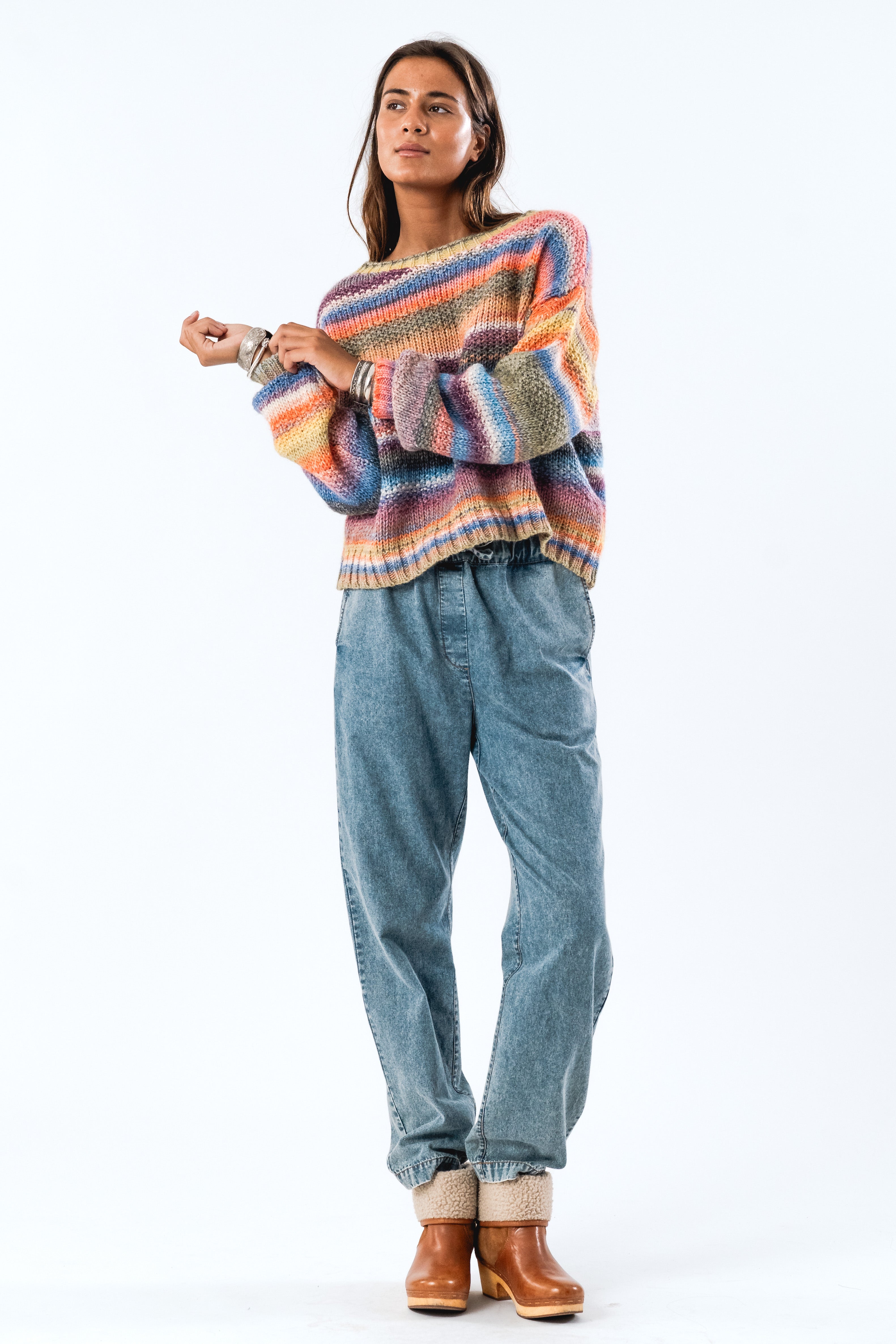 FairhavenLL Strikpullover - Multi