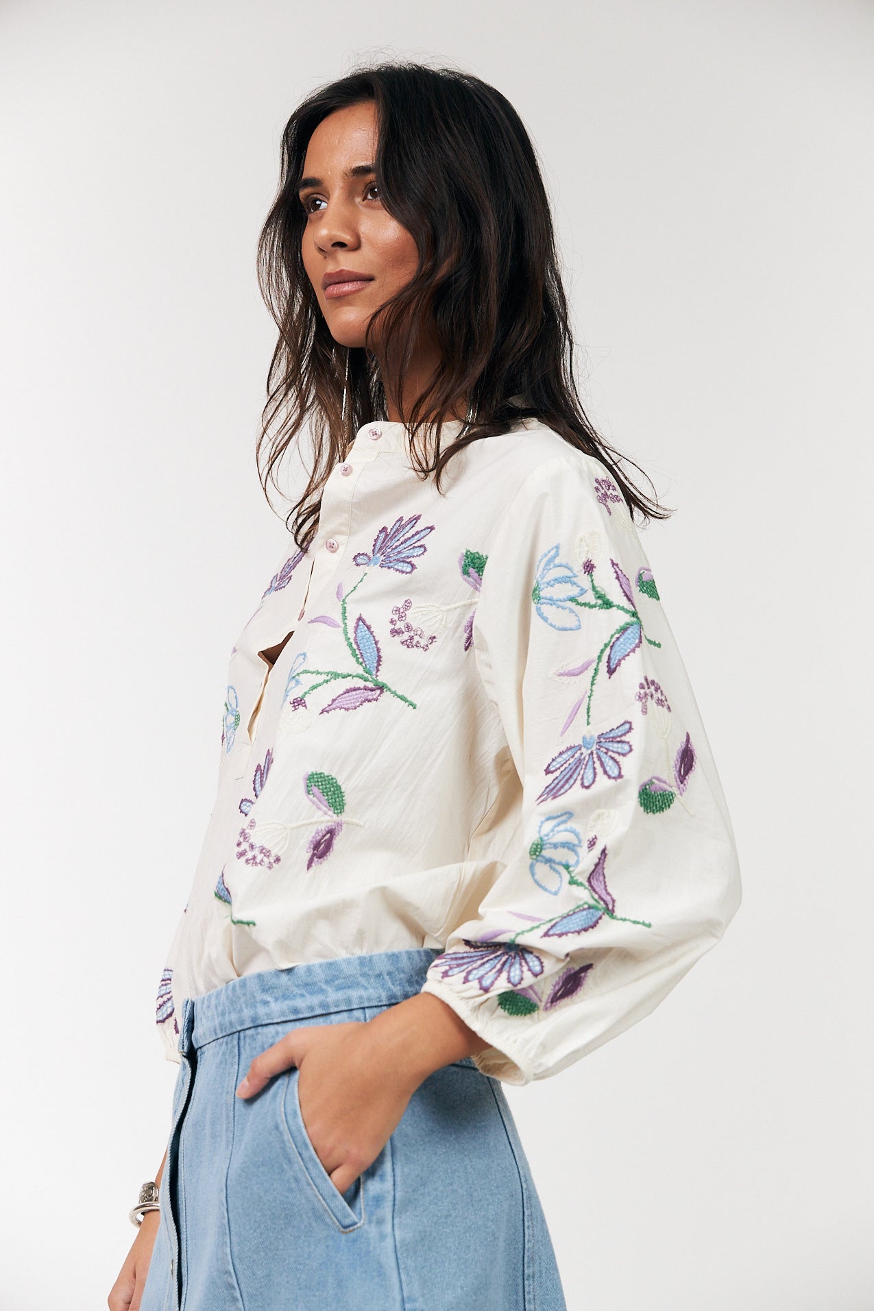 FaithLL Bluse - Creme