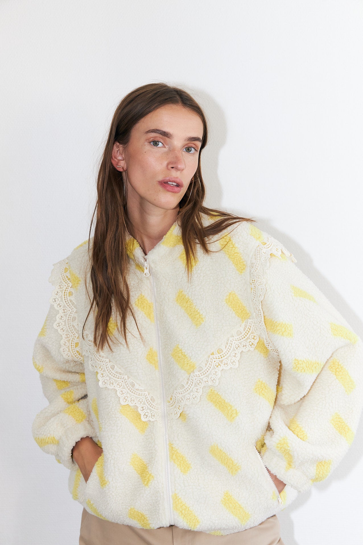 FalLL Teddy Jakke - Light Yellow