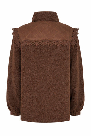Lollys Laundry FalLL Teddyjakke Outerwear Brun