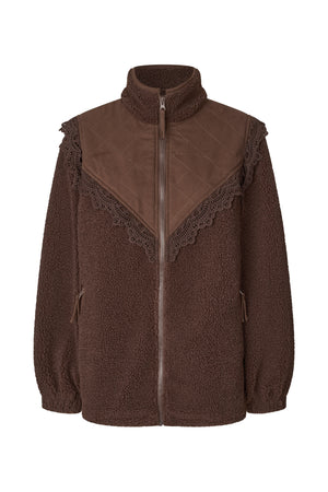 Lollys Laundry FalLL Teddyjakke Outerwear Brun