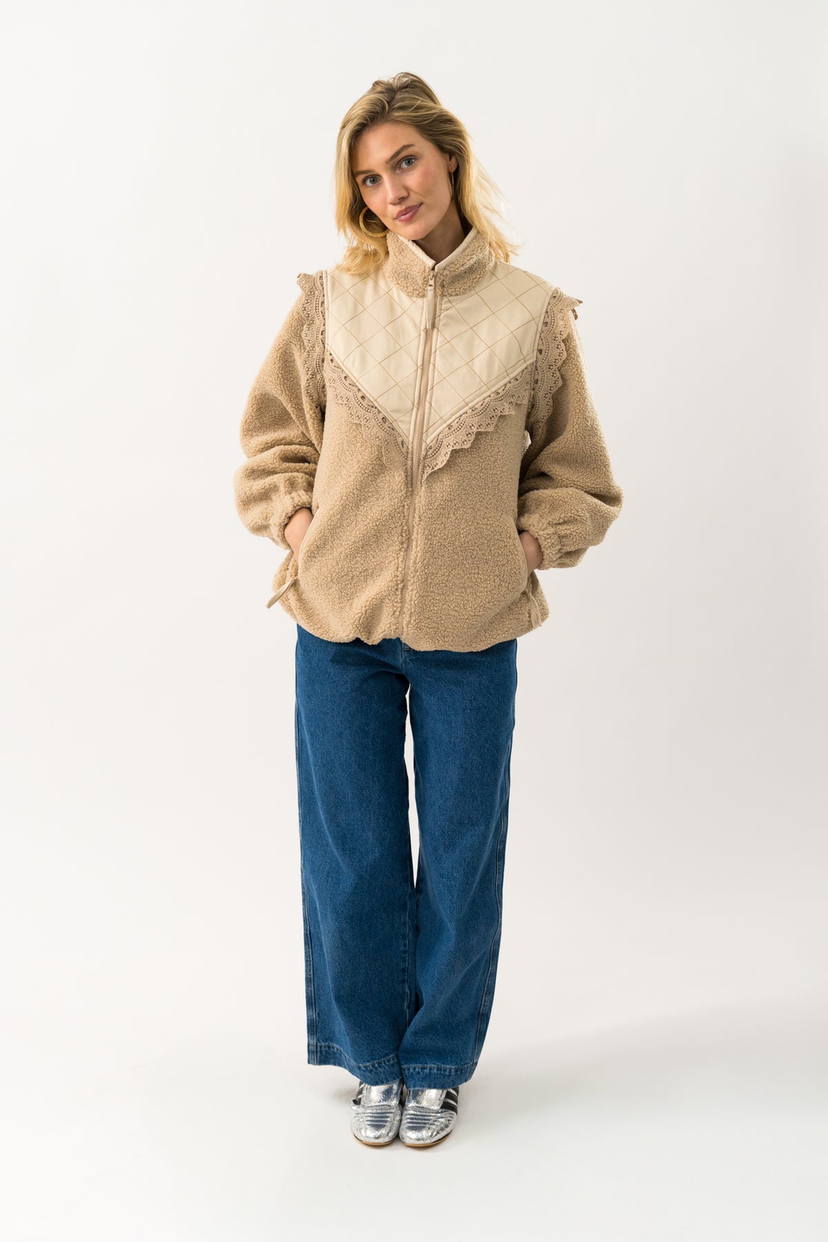 FalLL Teddyjakke - Creme