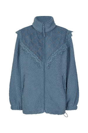 Lollys Laundry FalLL Teddyjakke Outerwear Dæmpet blå