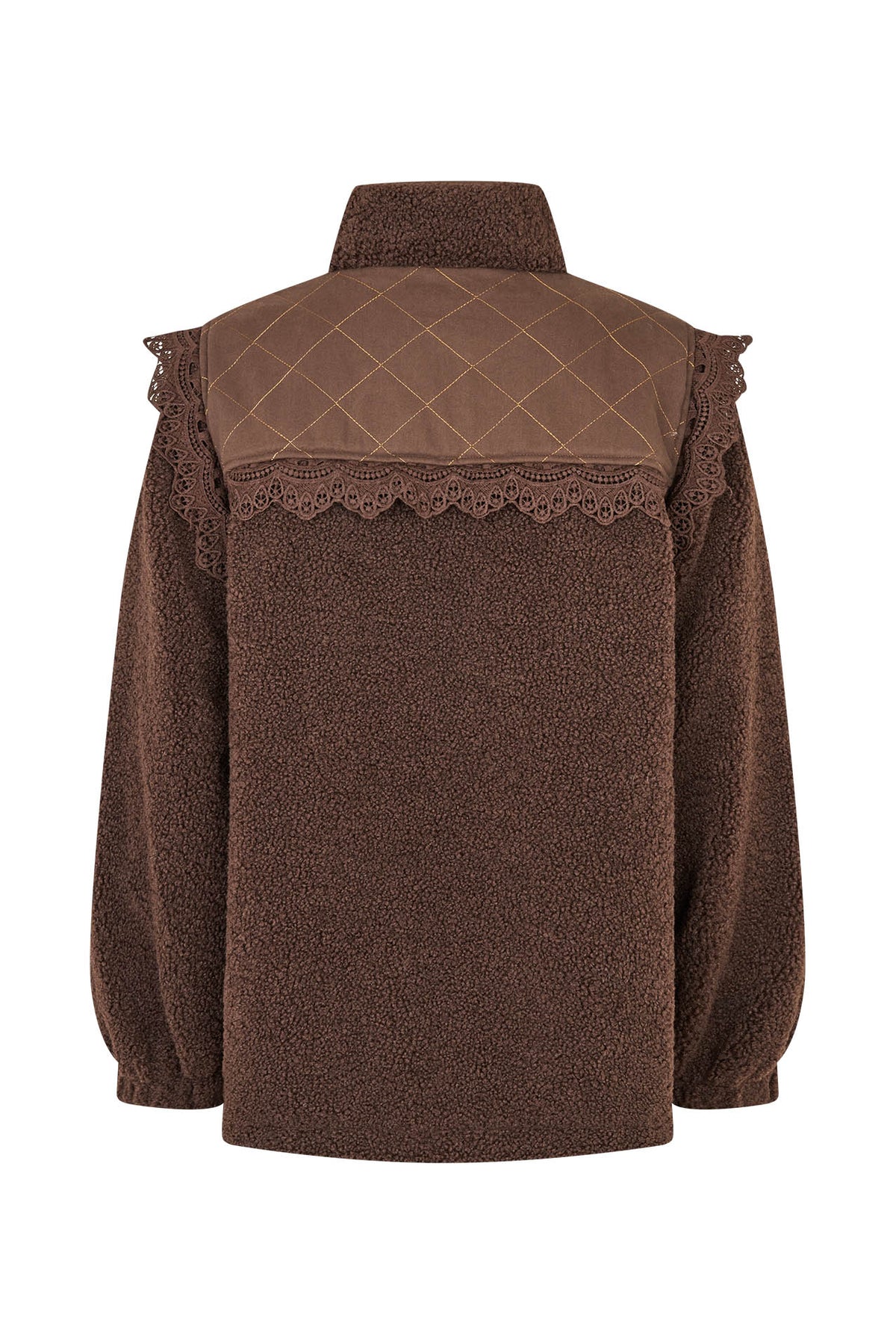 Lollys Laundry FalLL Teddyjakke Outerwear Mørkebrun