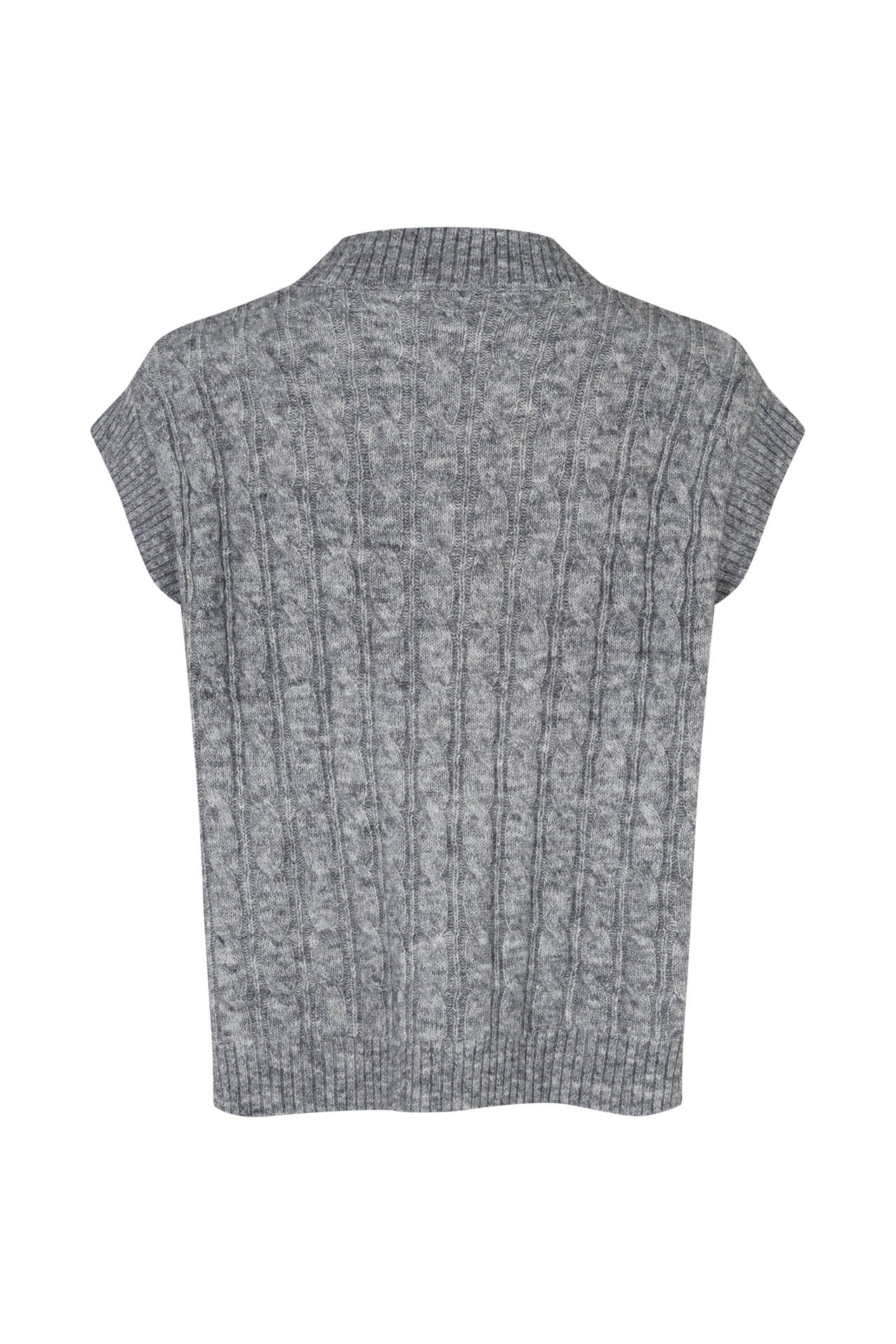 Lollys Laundry FinnLL Knit Vest Vest Grå Melange