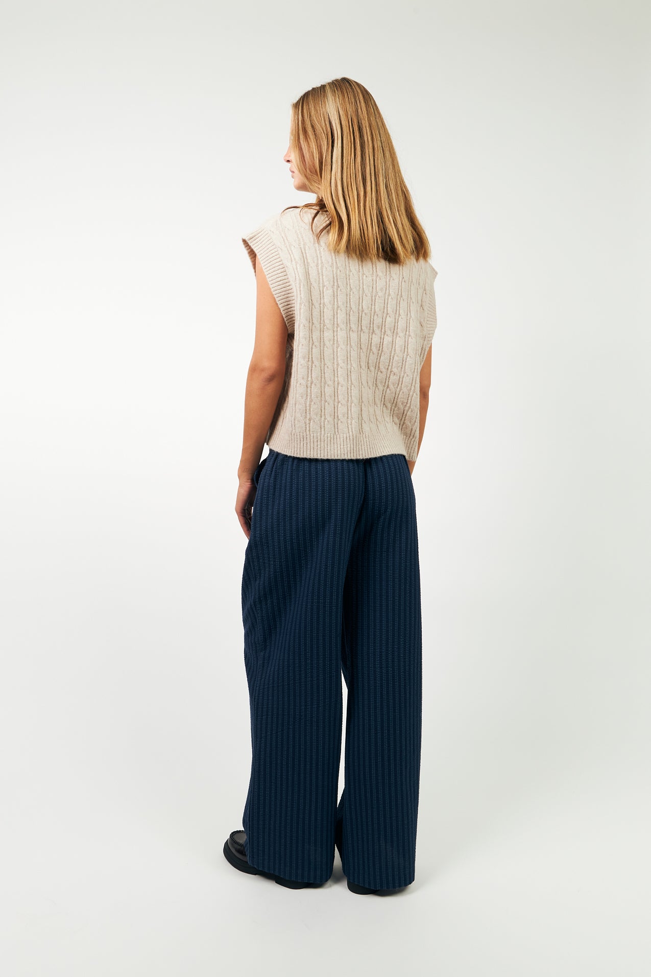 FinnLL Strik Vest - Beige