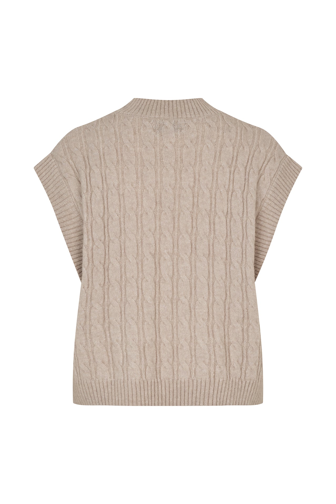 FinnLL Strik Vest - Beige