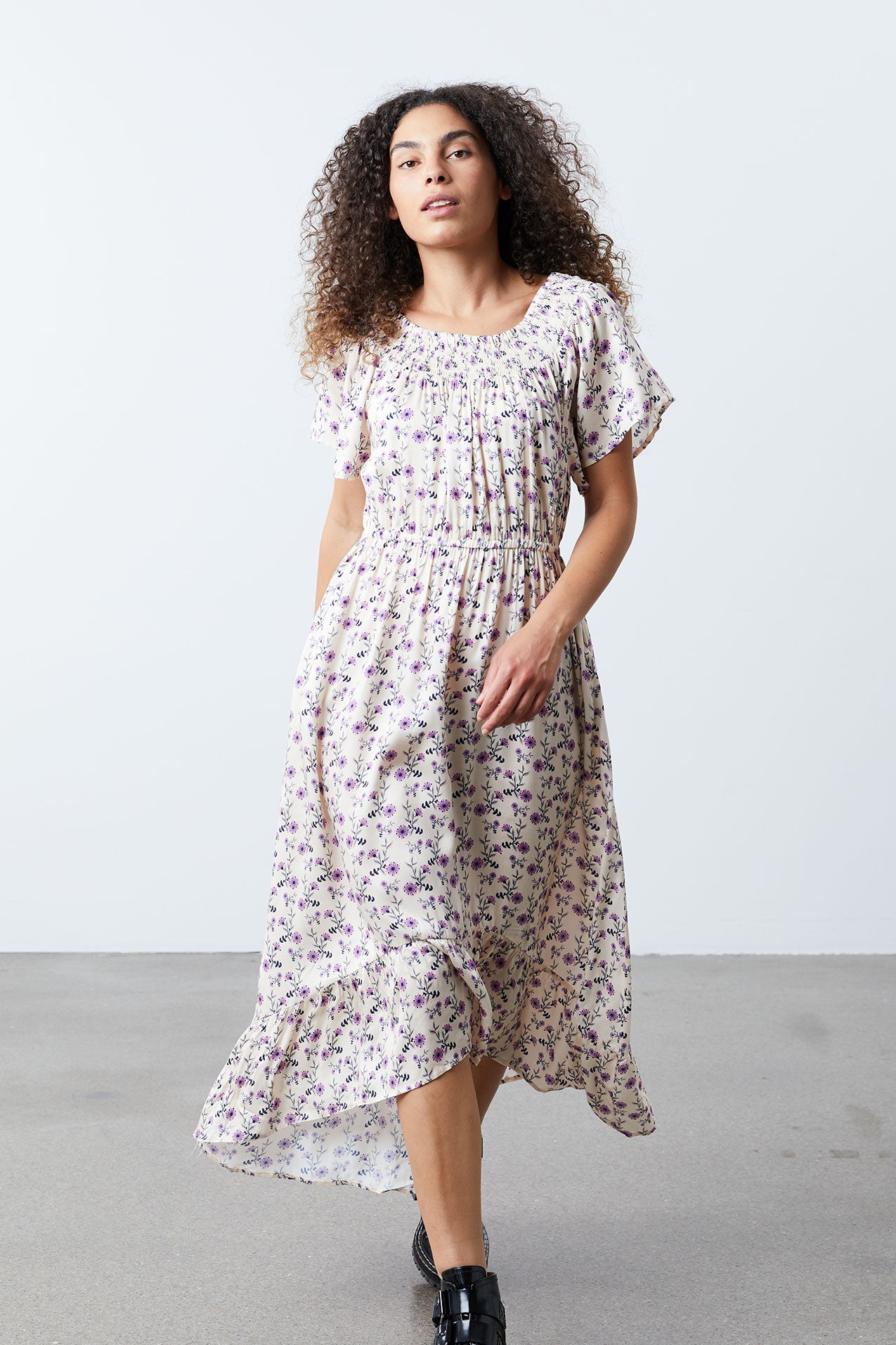 Lollys Laundry Flora Dress Dress 02 Creme