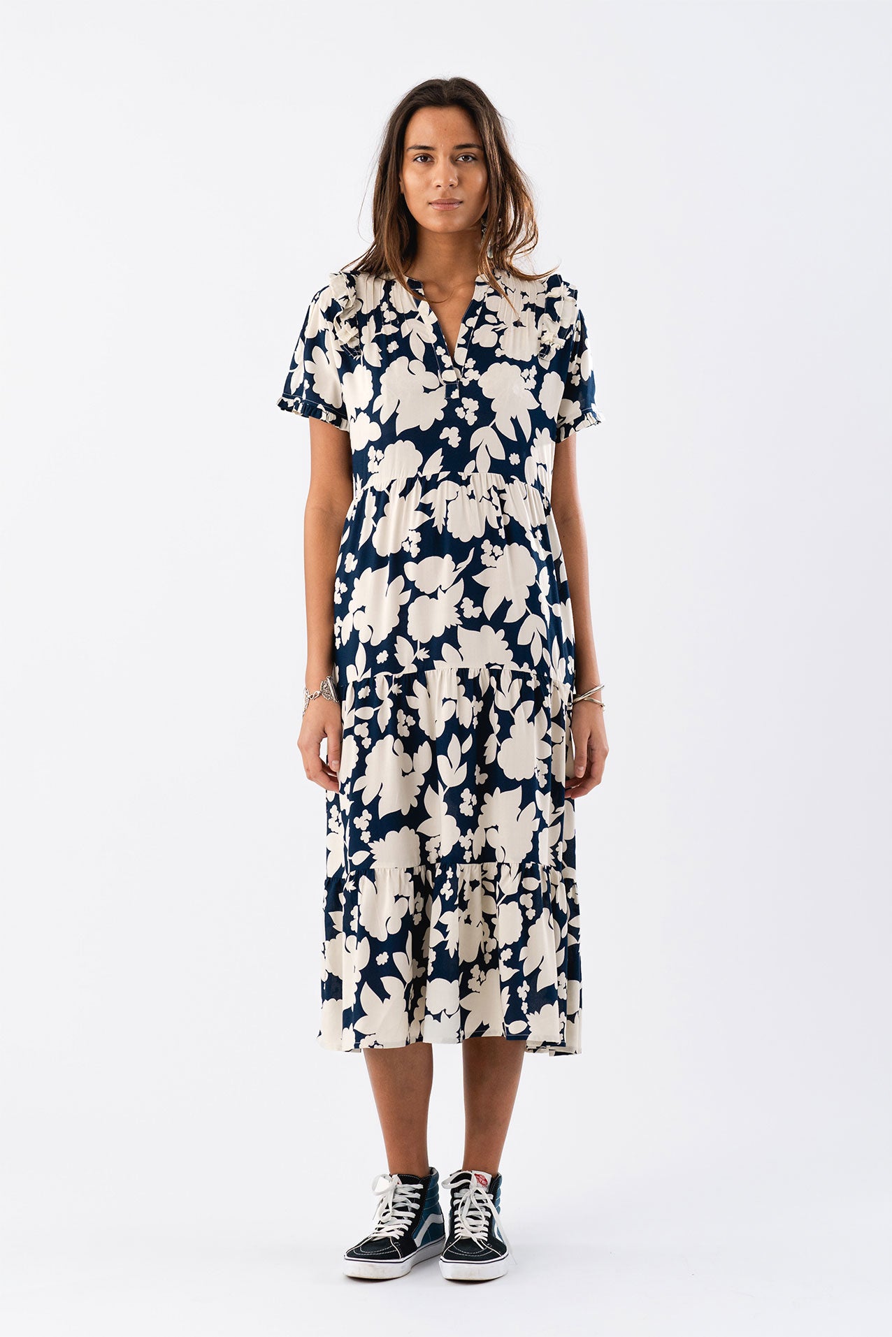 Lollys Laundry FreddyLL Midi Dress SS Dress 74 Flower Print